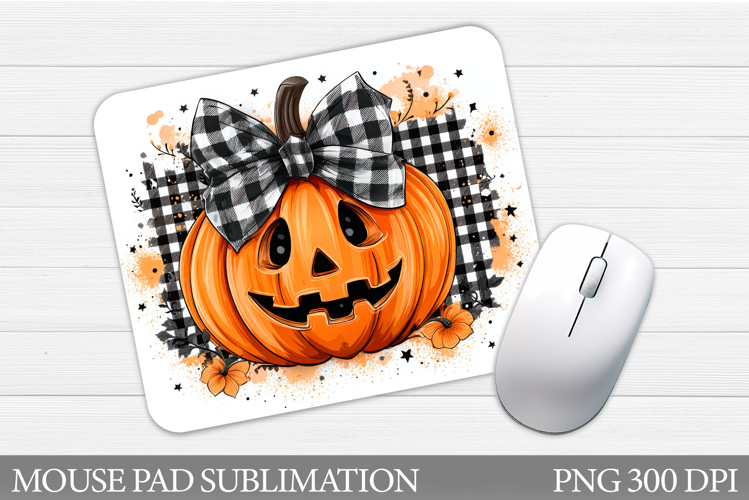 Halloween Pumpkin Mouse Pad. Halloween Mouse Pad Design