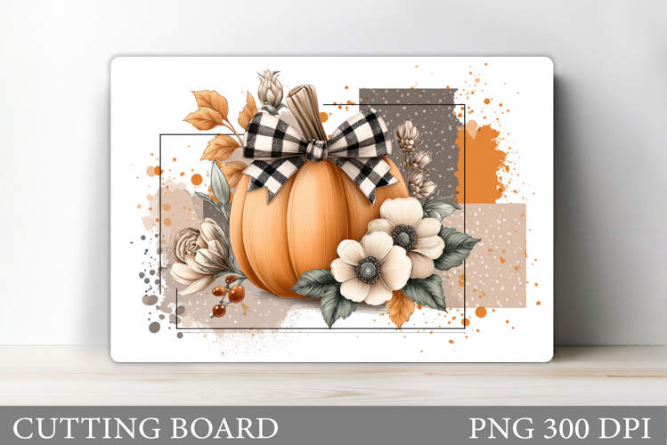 Pumpkin Cutting Board Design. Pumpkin Sublimation