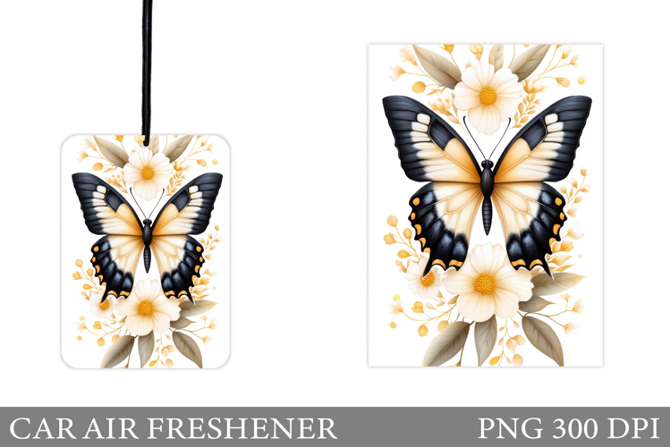 Butterfly Car Air Freshener. Car Air Freshener Sublimation