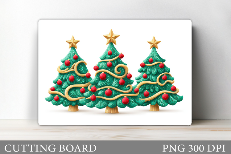 Christmas Tree Cutting Board. Kitchen Cutting Board Design