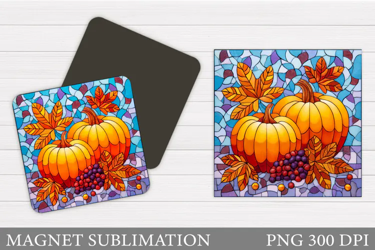 Fall Pumpkin Magnet Design. Fall Sublimation