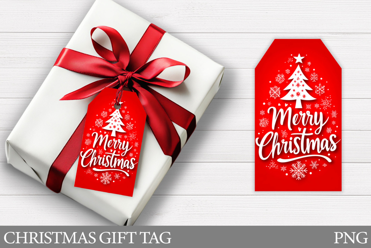 Christmas Tree Gift Tag Design. Christmas Gift Tag Printable