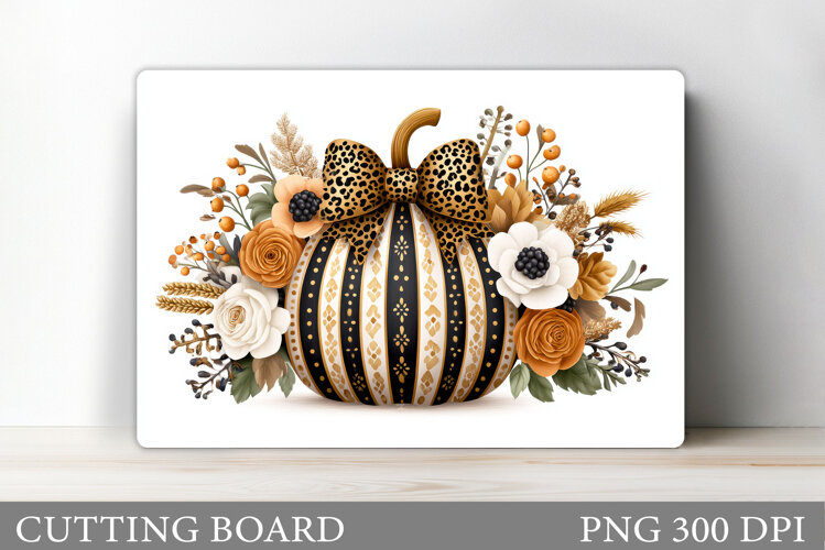 Pumpkin Cutting Board Design. Pumpkin Sublimation example image 1