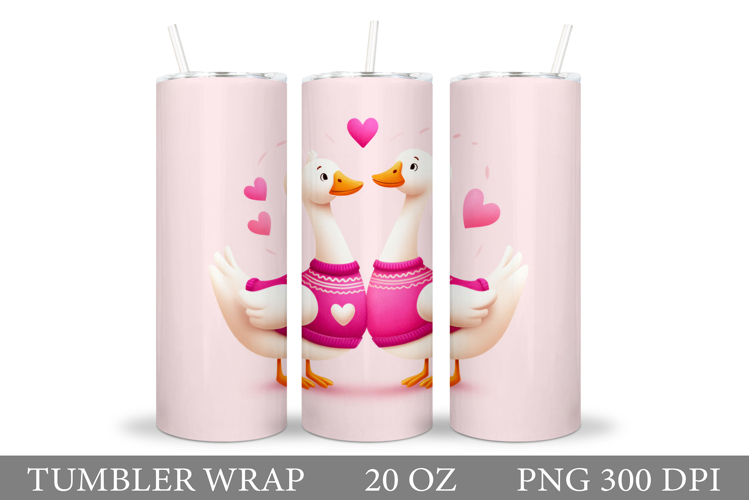 Valentines Goose Tumbler. Valentines Tumbler Design
