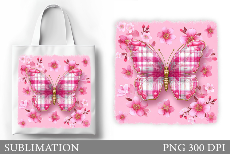 Butterfly Sublimation. Butterfly Tote Bag Sublimation