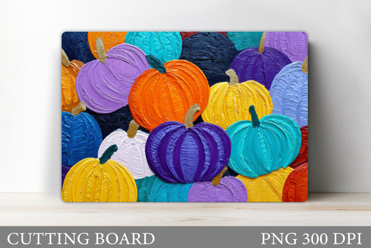 Pumpkin Cutting Board Design. Pumpkin Sublimation example image 1