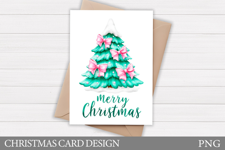 Christmas Tree Card Design. Christmas Card Printable