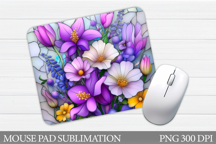 Floral Mouse Pad Sublimation. Flowers Mouse Pad Design