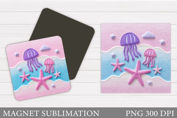 Jellyfish Magnet Sublimation. Jellyfish Sublimation