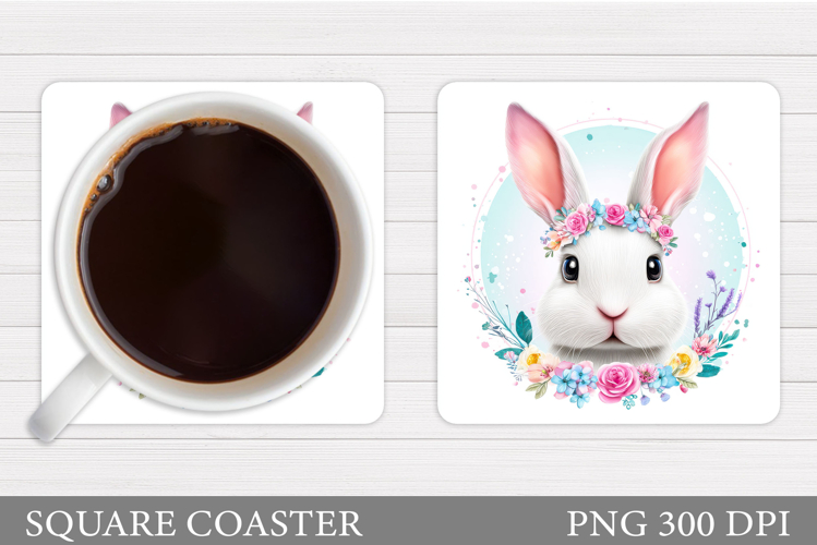 Spring Bunny Pillow Design. Bunny Sublimation