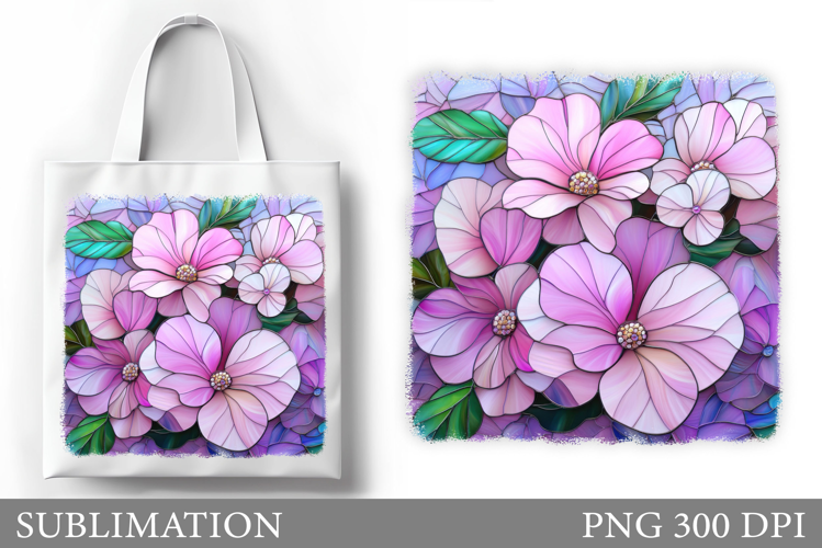Flowers Tote Bag Sublimation. Flowers Sublimation