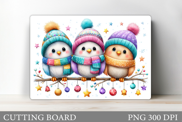 Christmas Bird Cutting Board. Christmas Cutting Board Design