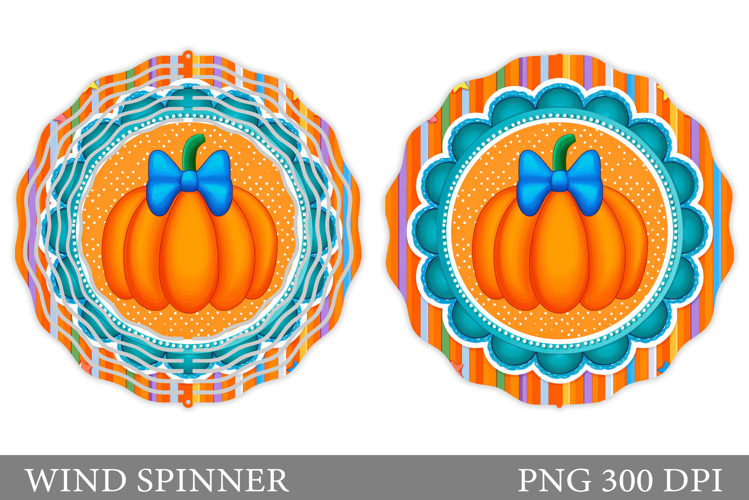 Pumpkin Wind Spinner Design. Fall Wind Spinner Sublimation