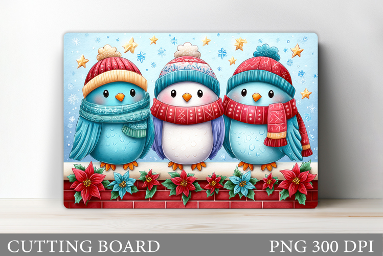 Christmas Bird Cutting Board. Christmas Cutting Board Design