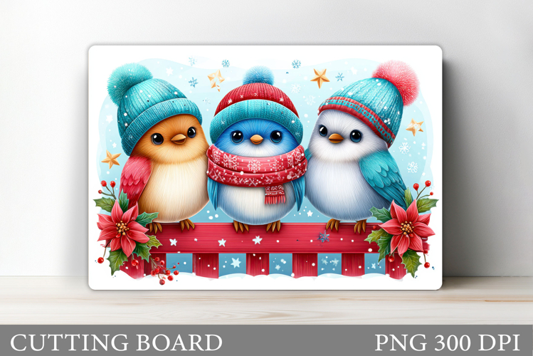 Christmas Bird Cutting Board. Christmas Cutting Board Design