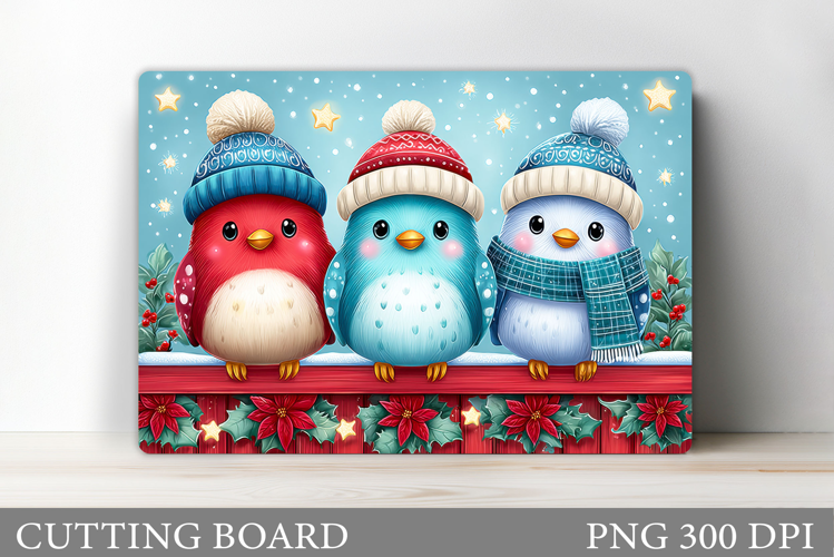Christmas Bird Cutting Board. Christmas Cutting Board Design