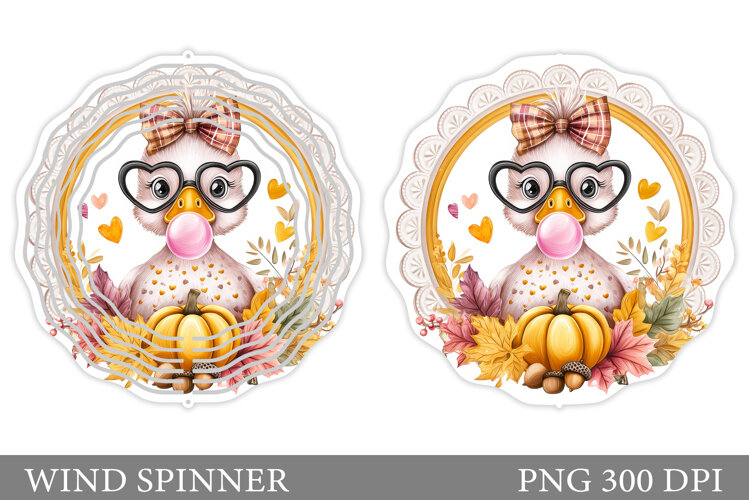 Fall Goose Wind Spinner. Fall Wind Spinner Sublimation example image 1