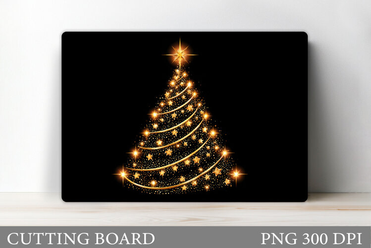 Christmas Tree Cutting Board Design. Kitchen Cutting Board example image 1