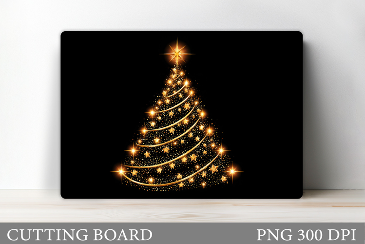 Christmas Tree Cutting Board Design. Kitchen Cutting Board