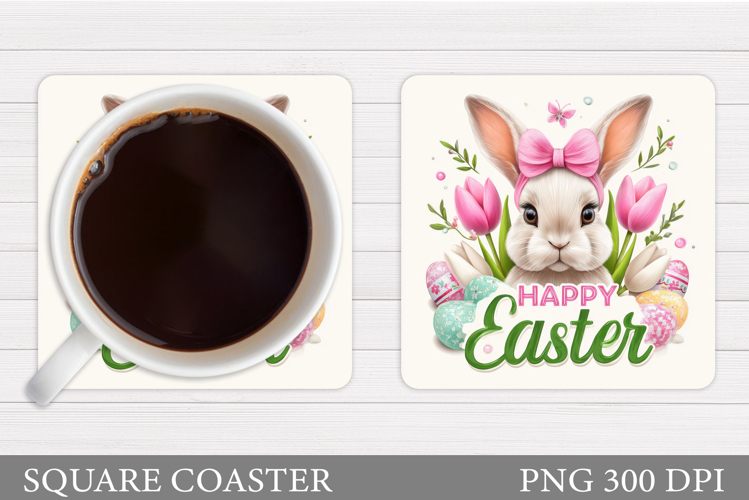 Easter Bunny Coaster. Bunny Easter Coaster Design