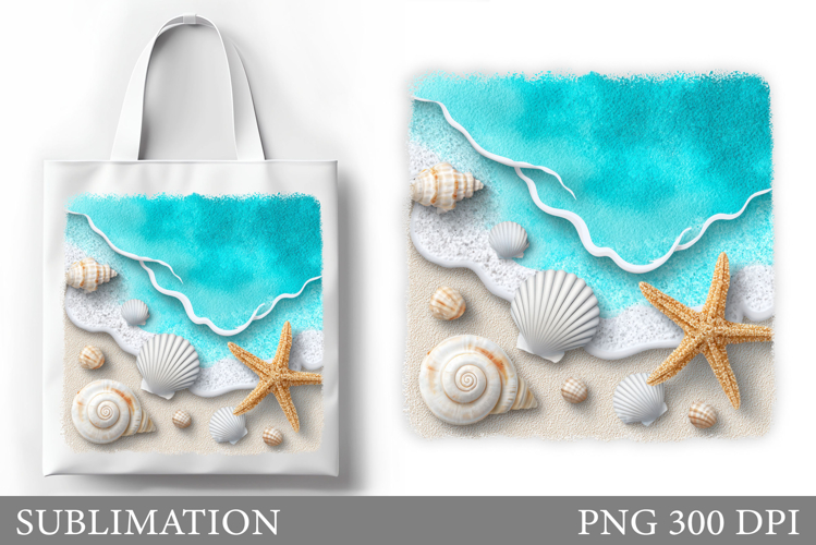 Sea Tote Bag Sublimation. Sea Sublimation