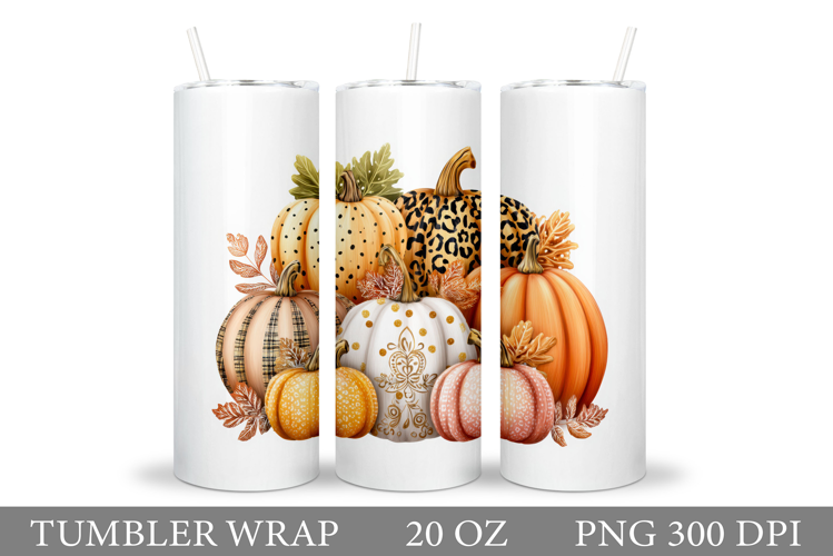 Pumpkin Tumbler Design. Pumpkin Sublimation