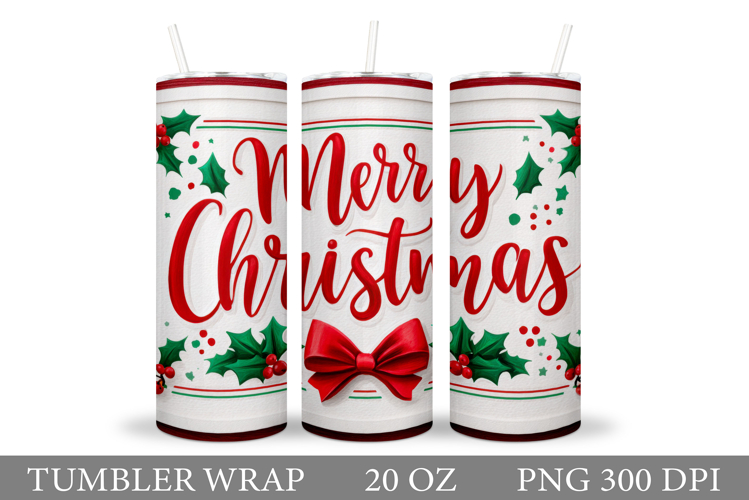 Merry Christmas Tumbler. Christmas Tumbler Sublimation