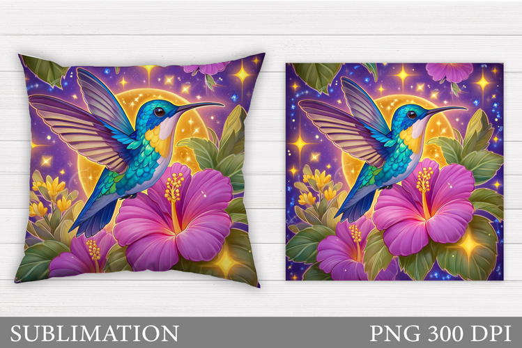 Hummingbird Sublimation. Hummingbird Pillow Sublimation