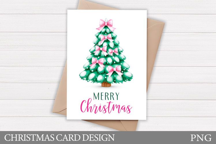 Christmas Tree Card Design. Christmas Card Printable