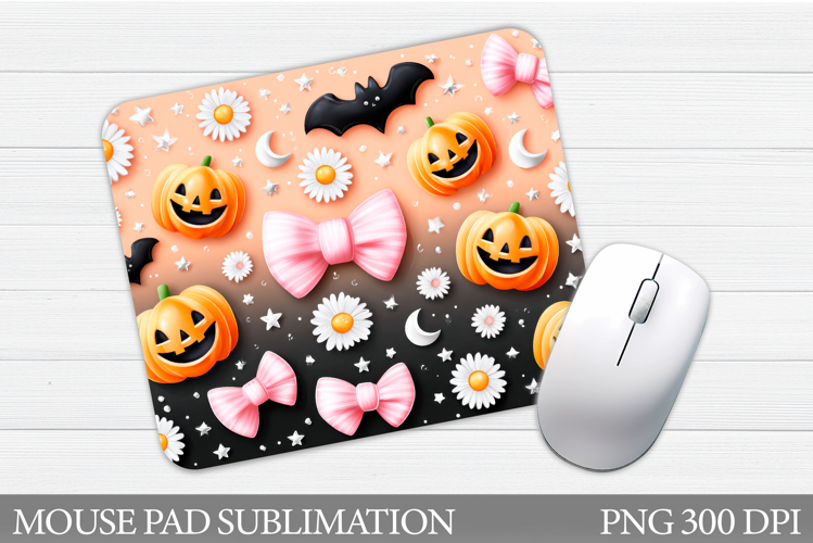 Halloween Pumpkin Mouse Pad. Halloween Mouse Pad Sublimation