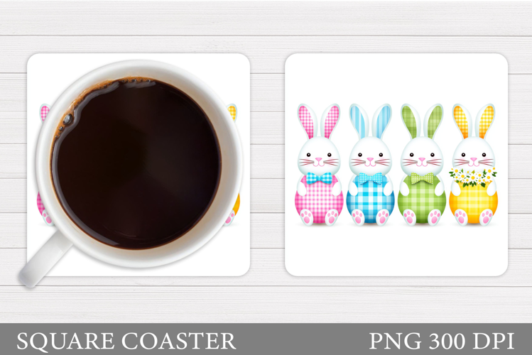 Easter Bunny Coaster. Bunny Easter Coaster Design