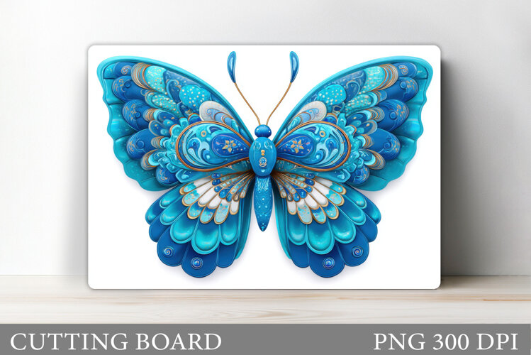 Butterfly Cutting Board Design. Butterfly Sublimation example image 1