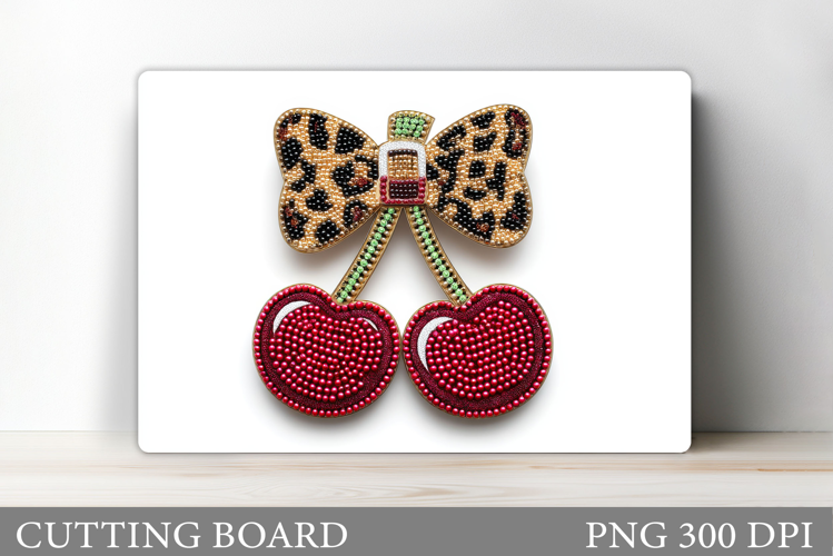 Cherry Cutting Board Design. Cherries Sublimation