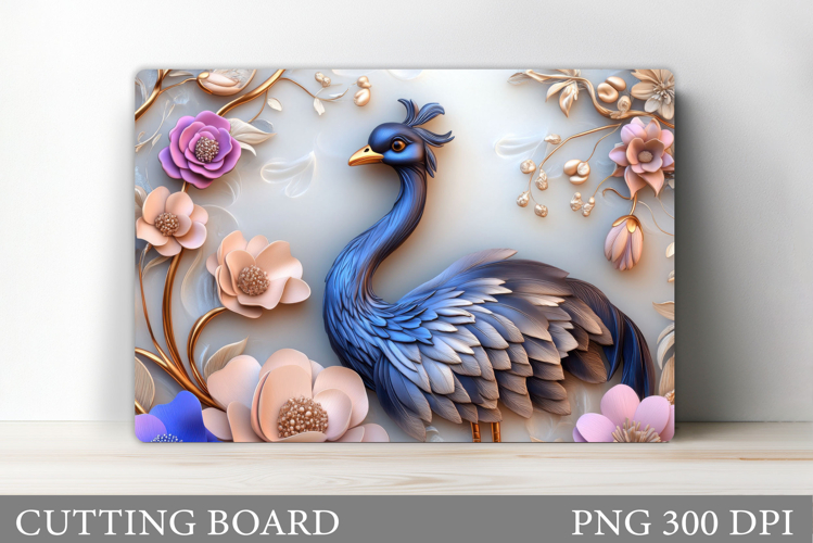Ostrich Cutting Board Design. Ostrich Sublimation