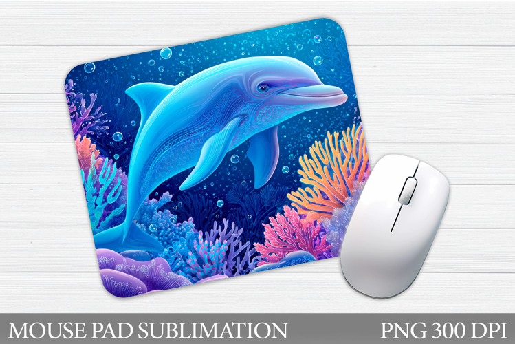 Dolphin Mouse Pad Sublimation. Cute Dolphin Sublimation