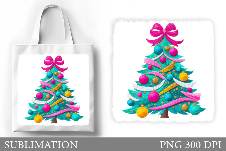 Christmas Tree Tote Bag. Christmas Tote Bag Design