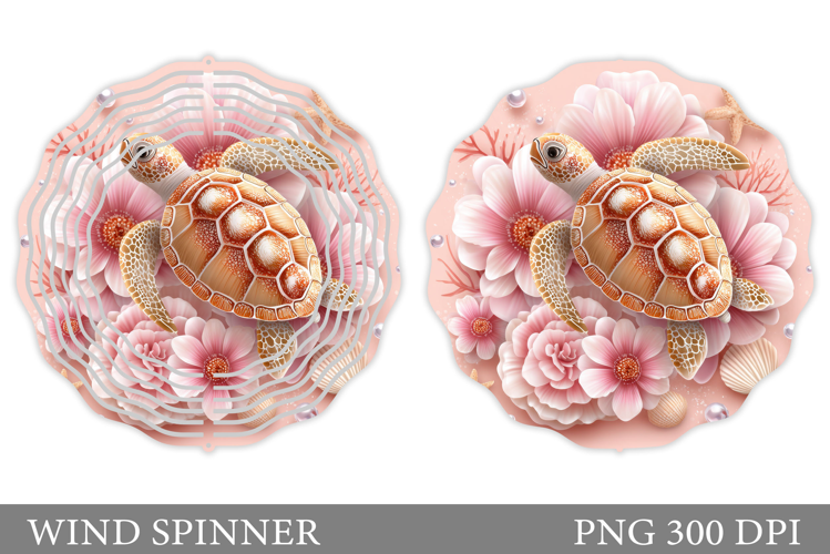 Turtle Wind Spinner Design. Sea Turtle Wind Spinner