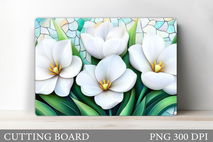 Tulips Cutting Board. Flowers Cutting Board Sublimation