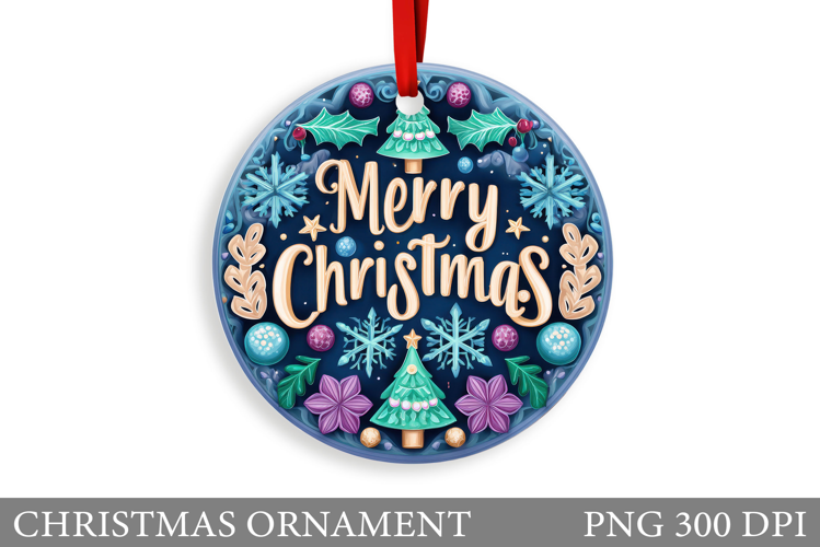 Christmas Tree Christmas Ornament. Winter Christmas Ornament