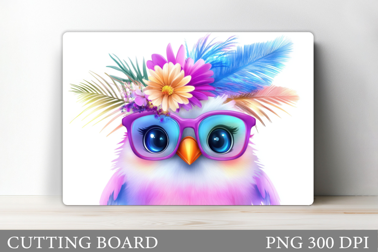 Cute Bird Cutting Board Design. Cute Bird Sublimation