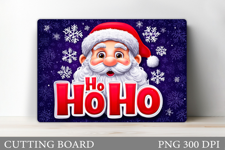 Santa Claus Cutting Board. Christmas Cutting Board