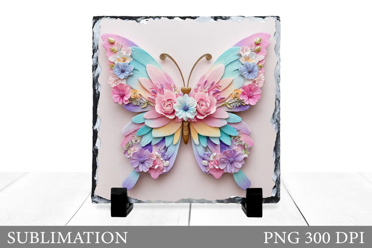 Butterfly Sublimation. Butterfly Slate Design