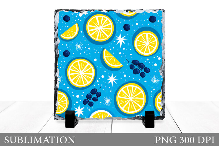 Lemons Slate Design. Lemons Sublimation example image 1