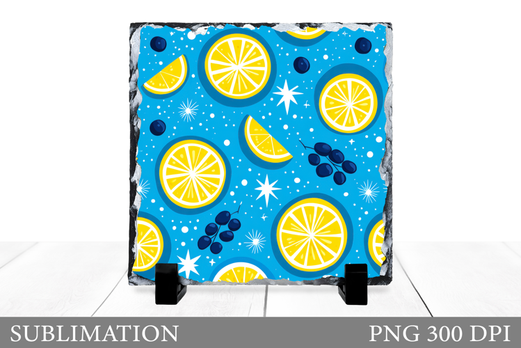 Lemons Slate Design. Lemons Sublimation