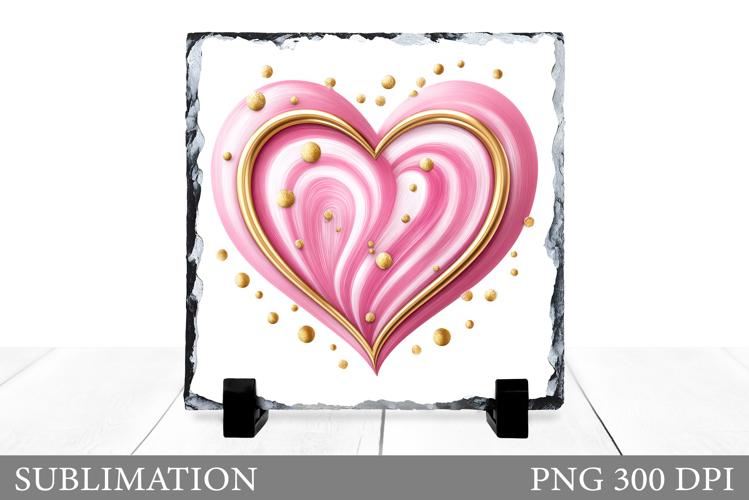 Valentines Heart Slate Design. Valentines Sublimation