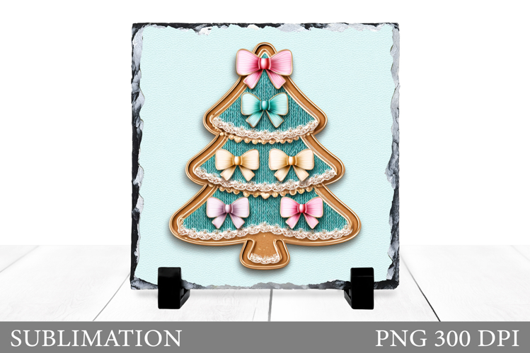 Christmas Tree Sublimation. Crochet Christmas Tree Slate