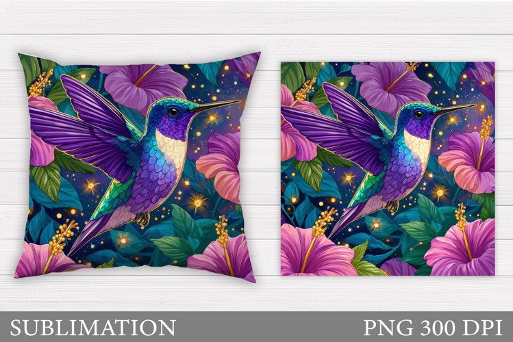 Hummingbird Sublimation. Hummingbird Pillow Sublimation
