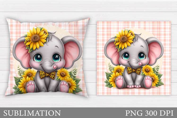 Cute Elephant Clipart Image 20