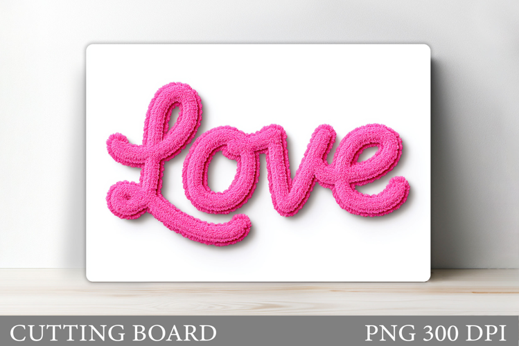 Love Cutting Board Design. Valentines Cutting Board