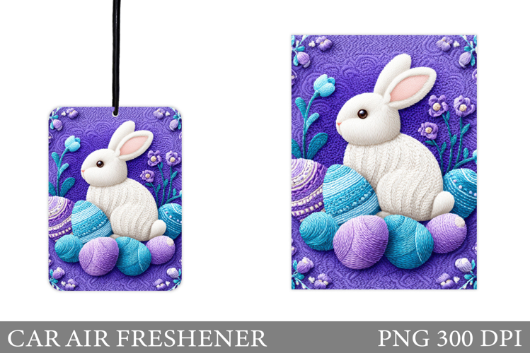 Easter Bunny Car Air Freshener. Easter Car Air Freshener